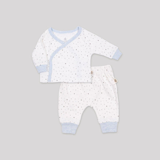 Dream Blue 2-Piece Kimono Pant Set | Coordinated Kimono and Pant Set for Infants | Multiple Colours
