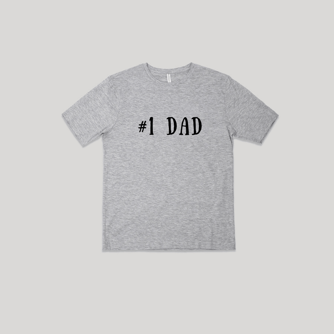 Father's Day #1 BEST DAD Short Sleeve Adult Tee - Snugabye Canada