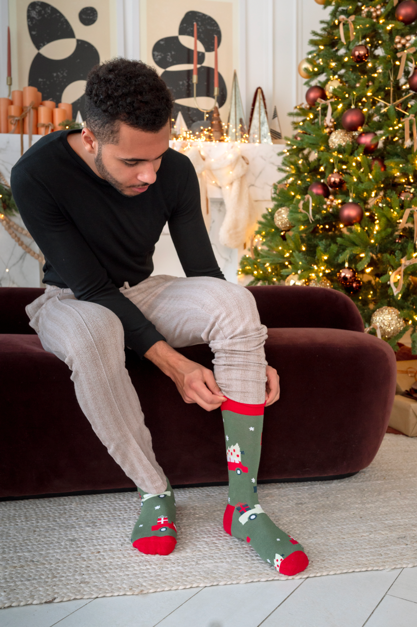 Mens christmas 2025 pants and socks