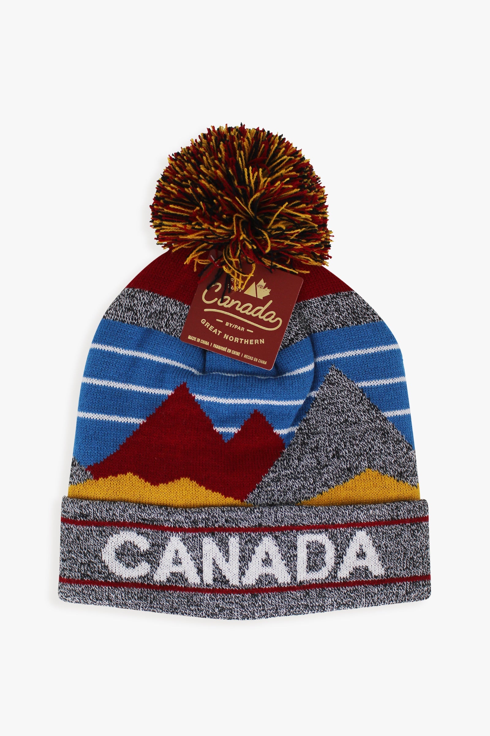 Great Northern Canada Adult Fleece Lined Hat With Scenic Landscape