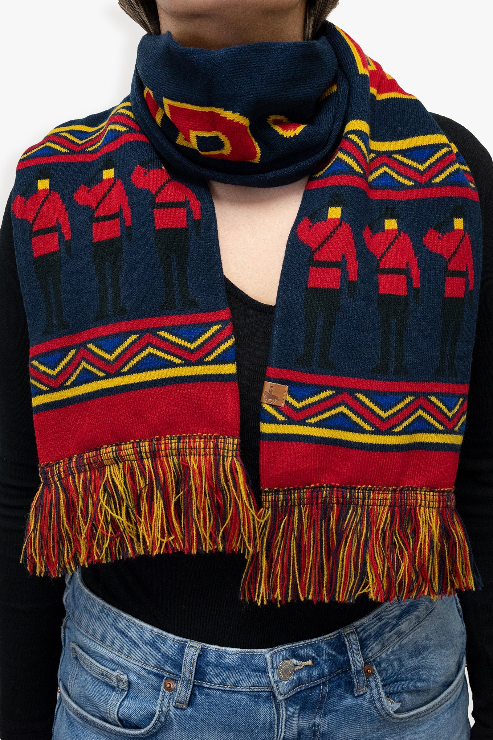 Gertex Licensed RCMP  Adult Winter Scarf With Fringe