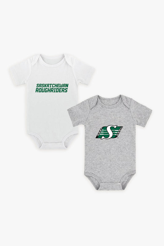 CFL  2-Pack Baby Bodysuits in White and Grey