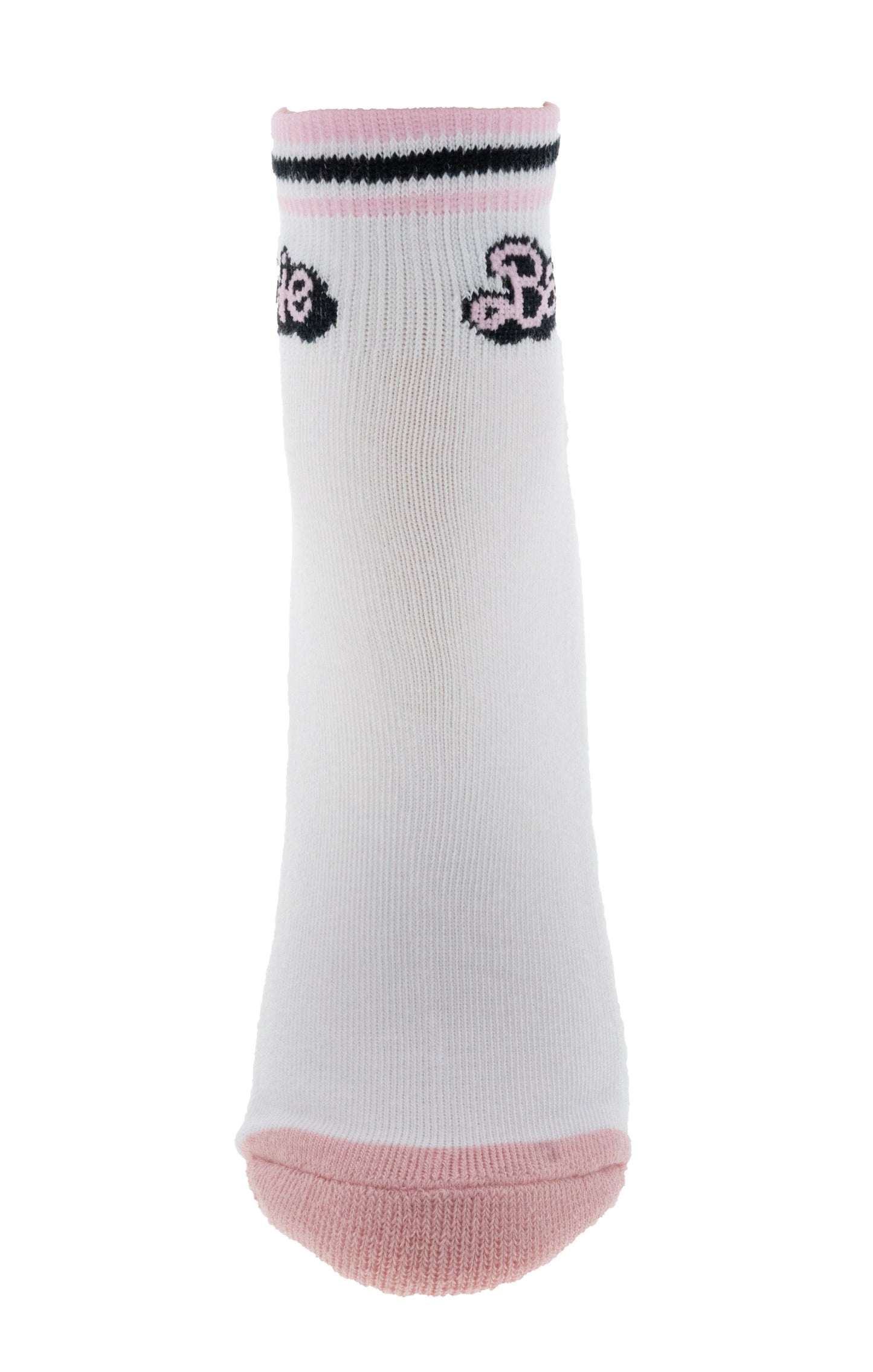 Barbie Ladies 2-Pack Half Terry Ankle Socks in White